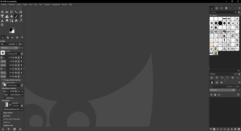 GIMP käyttöliittymä